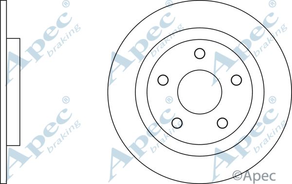 APEC BRAKING Bremžu diski DSK2687